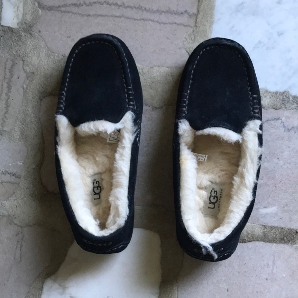 Black UGG slippers